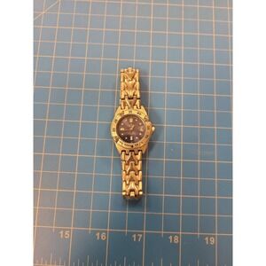 Croton Aquamatic Womens‎ Watch Silver Tone Stainless Steel Band Blue Dial Japan